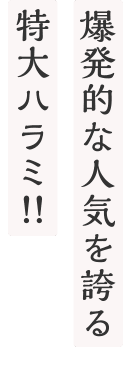 爆発的な人気を誇る特大ハラミ!!